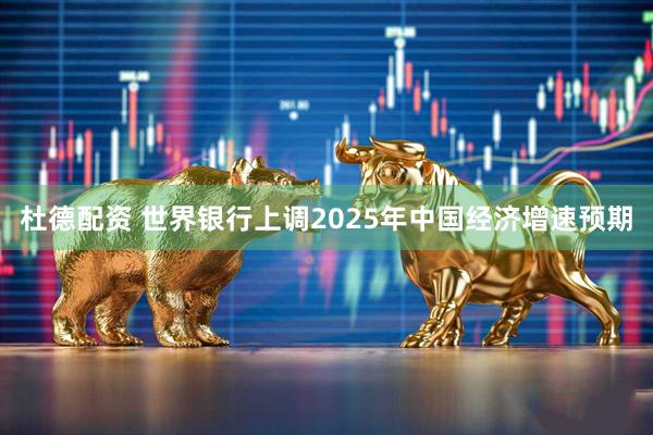 杜德配资 世界银行上调2025年中国经济增速预期